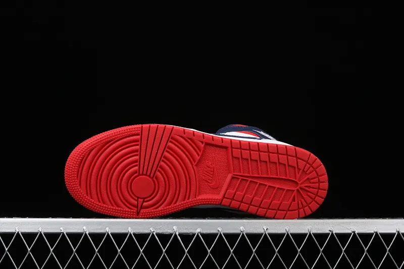 All categories Air Jordan Jordan series basketball shoes Air Jordan 1 Mid G version pure original Air Jordan 1 Mid GS AJ1 Joe 1 Captain America China basketball shoes BQ6931-104
